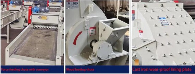 details of wood hammer mill